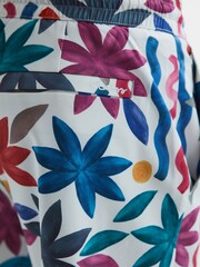 Reiss Multi Arizona Floral Print Drawstring Swim Shorts - Image 4 of 6