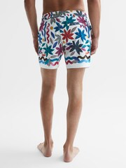 Reiss Multi Arizona Floral Print Drawstring Swim Shorts - Image 5 of 6