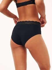 Black Midi Lace Knickers 4 Pack - Image 2 of 5