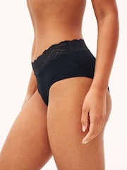 Black Midi Lace Knickers 4 Pack - Image 3 of 5