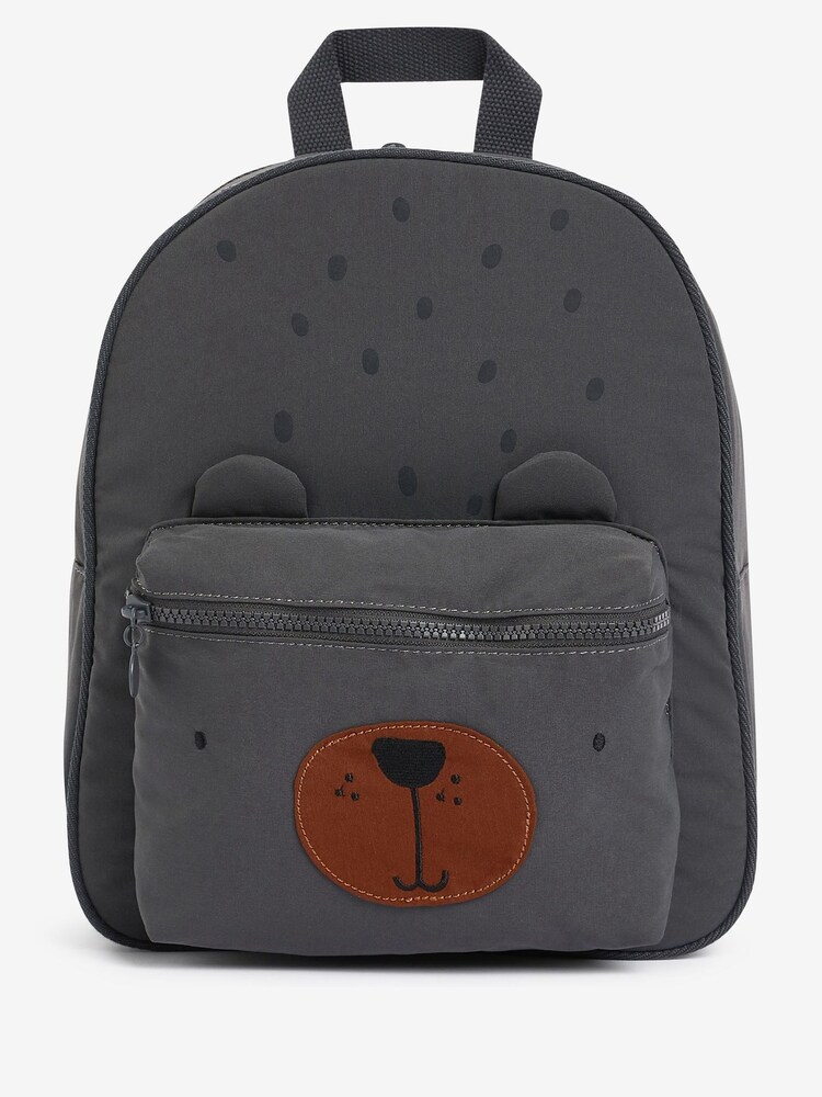 Charcoal Grey Bear Backpack - Image 1 of 5