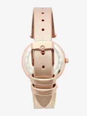 Champagne Gold Tone Split Strap Sparkle Dial Watch - Image 3 of 4