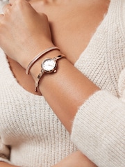 Rose Gold Tone Sparkle Dial Watch And Bangle Set - Image 2 of 7