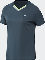 adidas Teal Blue Ultimate365 Tour Heat.rdy V-neck Top - Image 7 of 8