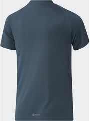 adidas Teal Blue Ultimate365 Tour Heat.rdy V-neck Top - Image 8 of 8