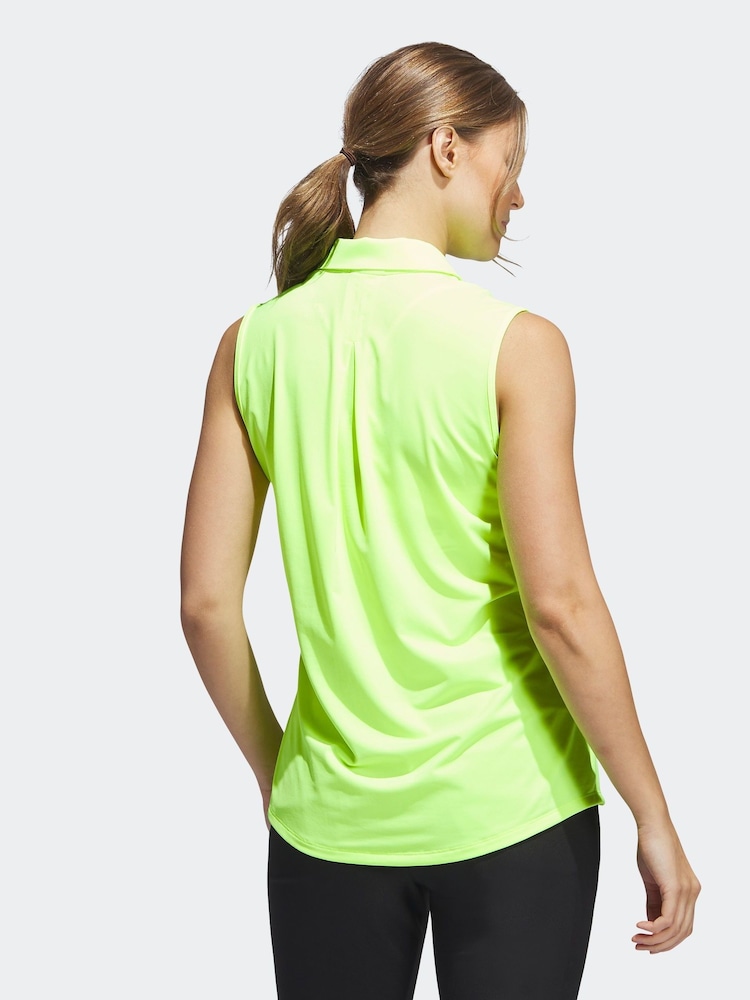 adidas Golf Ultimate 365 Solid Sleeveless Polo Shirt - Image 2 of 7