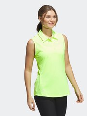 adidas Golf Ultimate 365 Solid Sleeveless Polo Shirt - Image 3 of 7