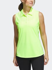 adidas Golf Ultimate 365 Solid Sleeveless Polo Shirt - Image 4 of 7