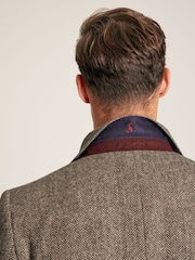Joules Taupe Brown Wool Herringbone Blazer - Image 4 of 8
