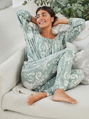 Groen - Laura Ashley pyjama van 100% katoen - Image 1 of 10