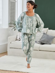 Groen - Laura Ashley pyjama van 100% katoen - Image 2 of 10