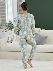 Groen - Laura Ashley pyjama van 100% katoen - Image 4 of 10