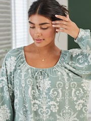 Groen - Laura Ashley pyjama van 100% katoen - Image 5 of 10
