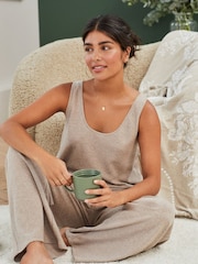 Laura Ashley Oatmeal Knit Lounge Trousers - Image 2 of 7