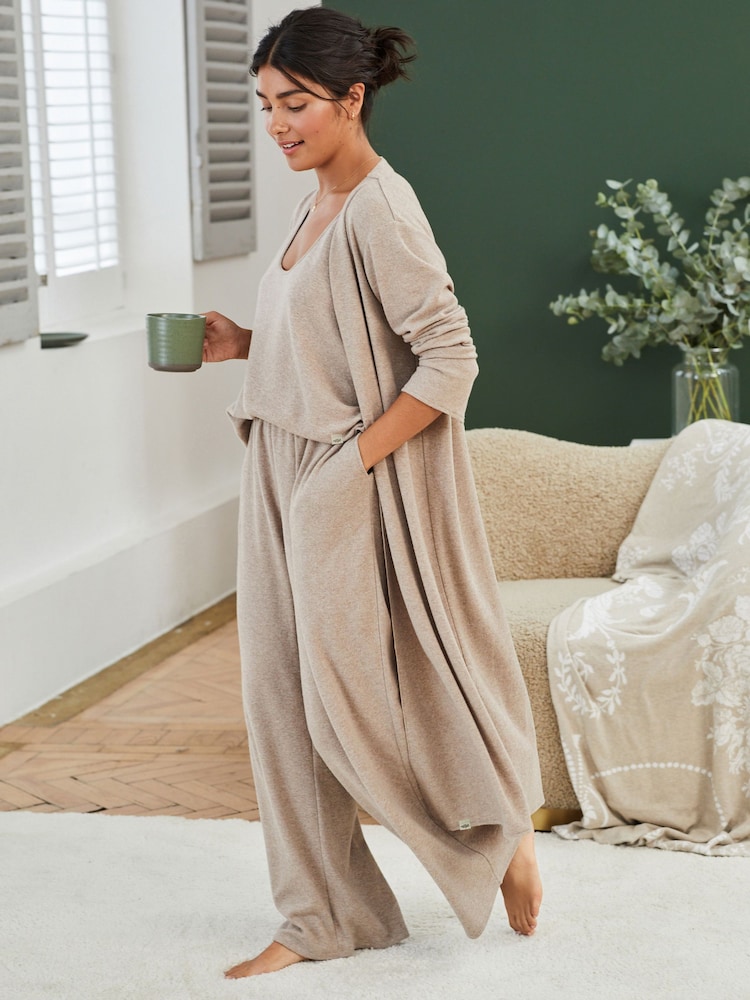 Laura Ashley Oatmeal Longline Lounge Cardigan - Image 1 of 7