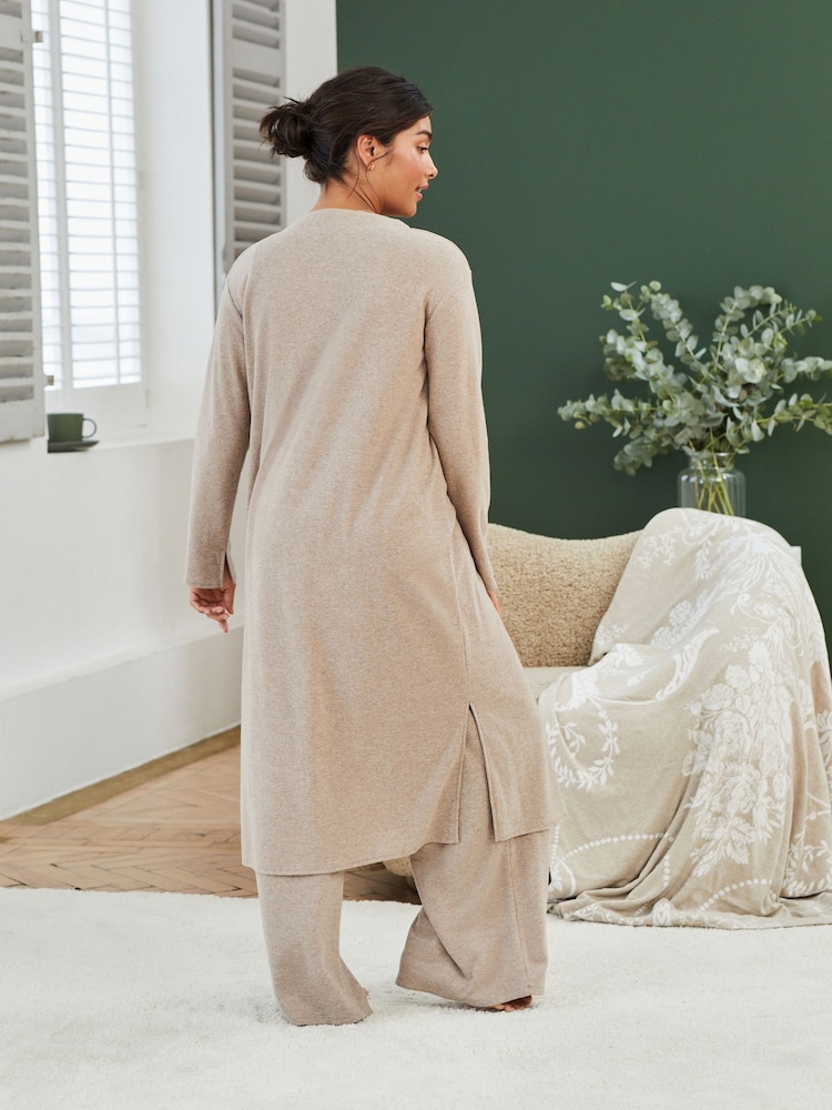 Laura Ashley Oatmeal Longline Lounge Cardigan - Image 2 of 7