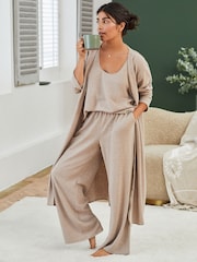 Laura Ashley Oatmeal Longline Lounge Cardigan - Image 3 of 7