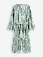 Laura Ashley Green Josette Dressing Gown - Image 5 of 6