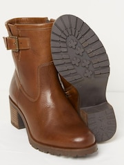 FatFace Brown Hollie Midheight Heel Boots - Image 3 of 4