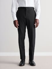 Black Slim Fit Signature Carlo Barbera Tuxedo Suit Trousers - Image 1 of 9