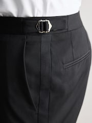 Black Slim Fit Signature Carlo Barbera Tuxedo Suit Trousers - Image 4 of 9