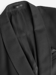 Black Slim Fit Signature Carlo Barbera Tuxedo Suit Jacket - Image 5 of 10