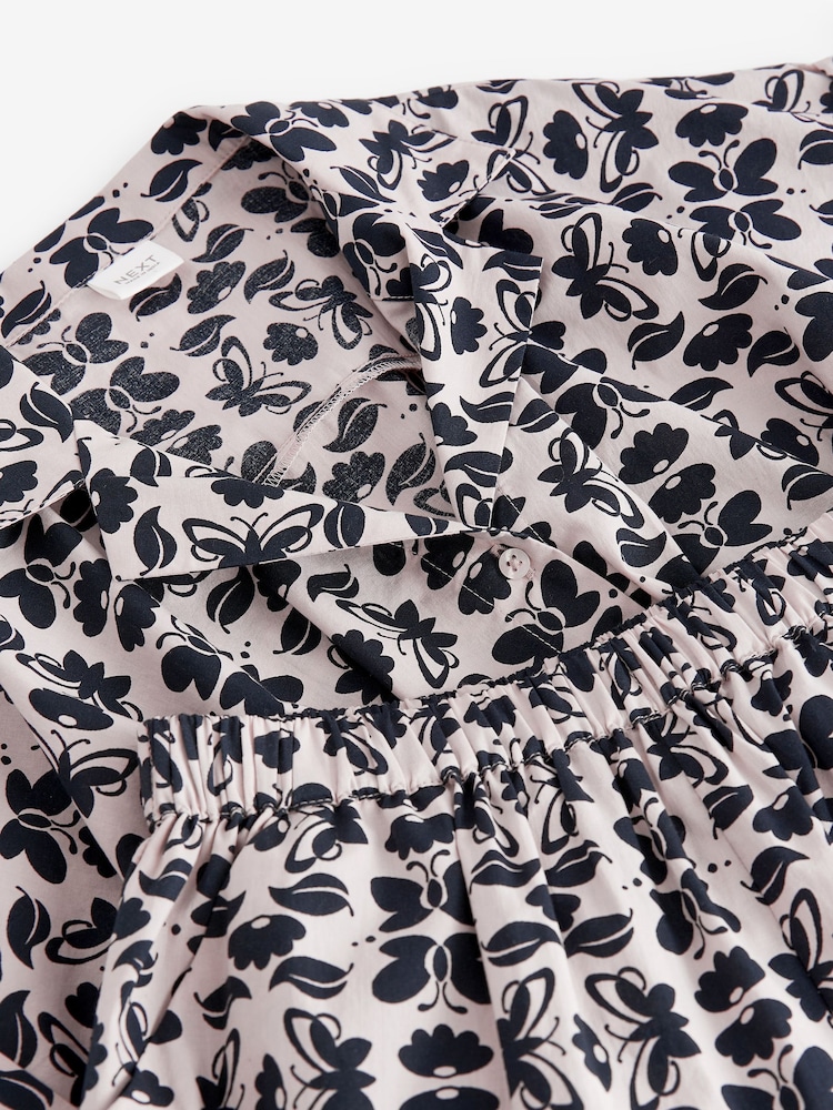 Black/Taupe Butterfly Twist Front Co-ord Set (3-16yrs) - Image 7 of 7