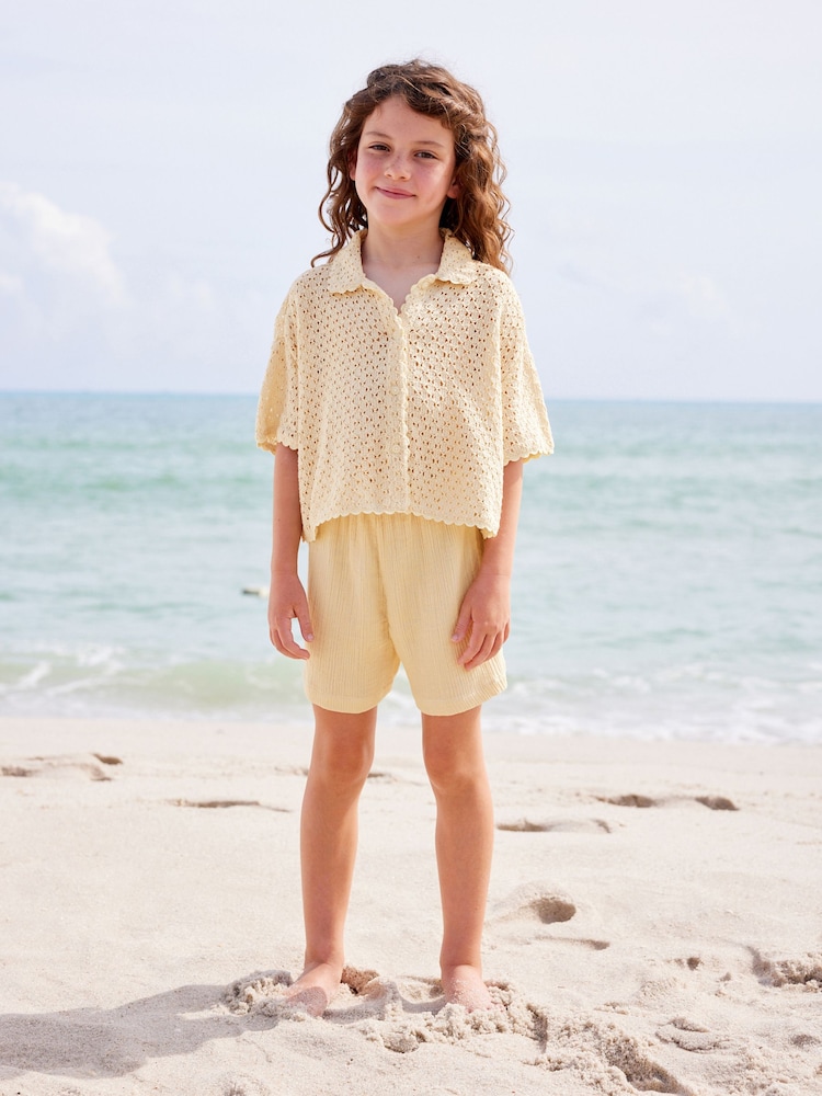 Cream Crochet Co-ord Set (3-16yrs) - Image 1 of 8