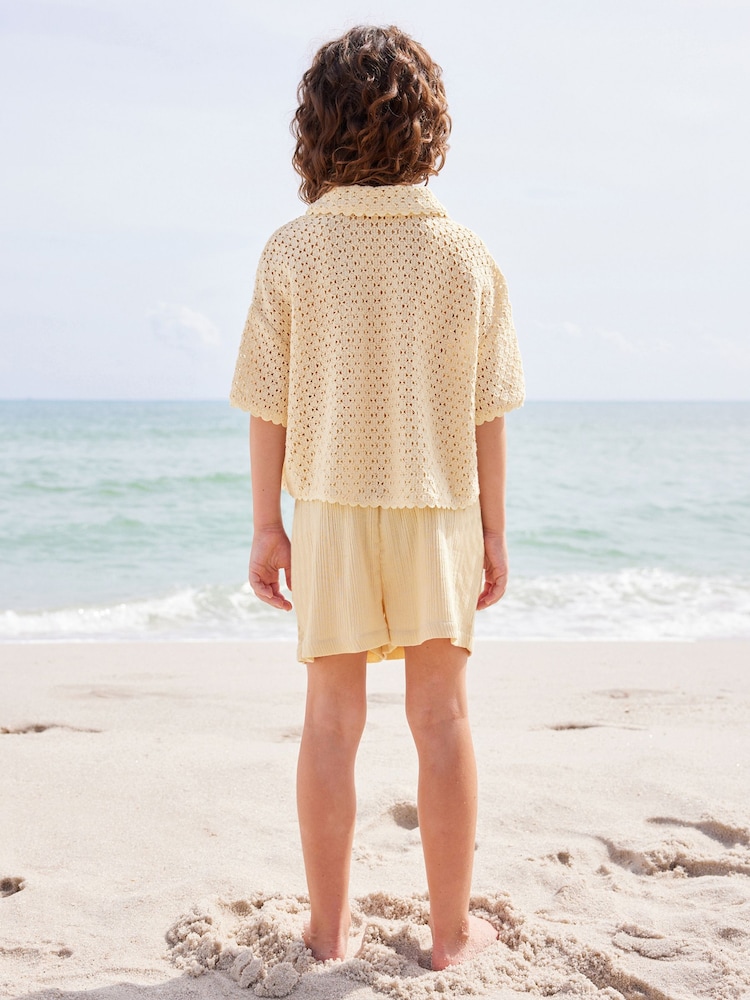 Cream Crochet Co-ord Set (3-16yrs) - Image 2 of 8