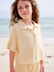 Cream Crochet Co-ord Set (3-16yrs) - Image 4 of 8