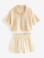 Cream Crochet Co-ord Set (3-16yrs) - Image 6 of 8