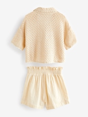 Cream Crochet Co-ord Set (3-16yrs) - Image 7 of 8