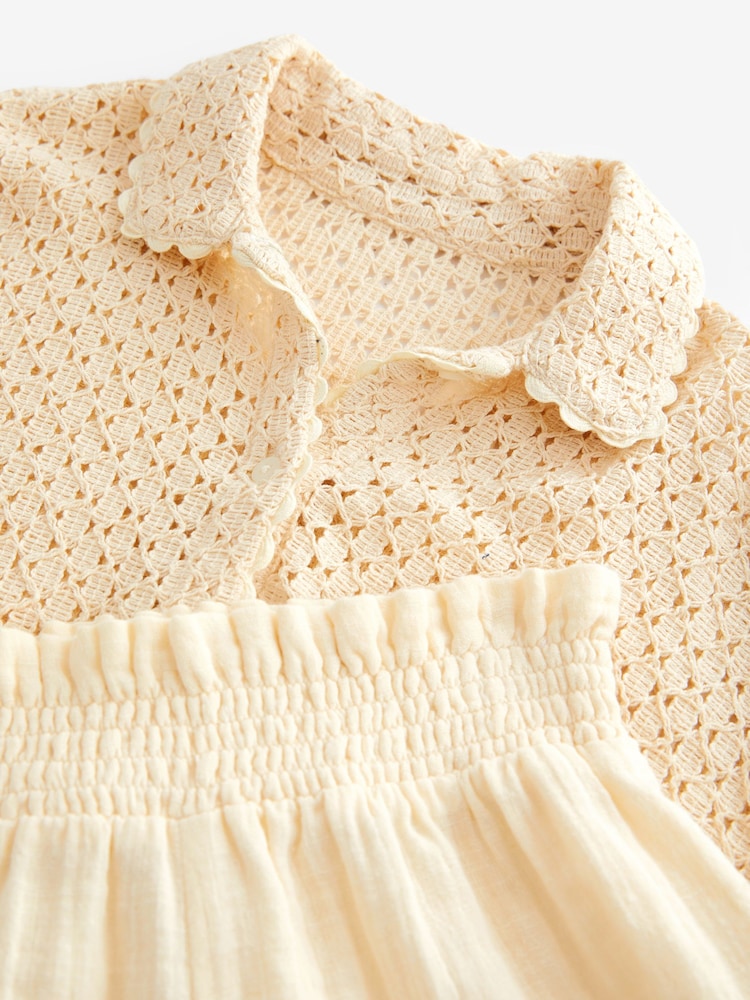 Cream Crochet Co-ord Set (3-16yrs) - Image 8 of 8