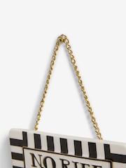 Monochrome No Riff Raff Wall Hanging Sign - Image 4 of 4