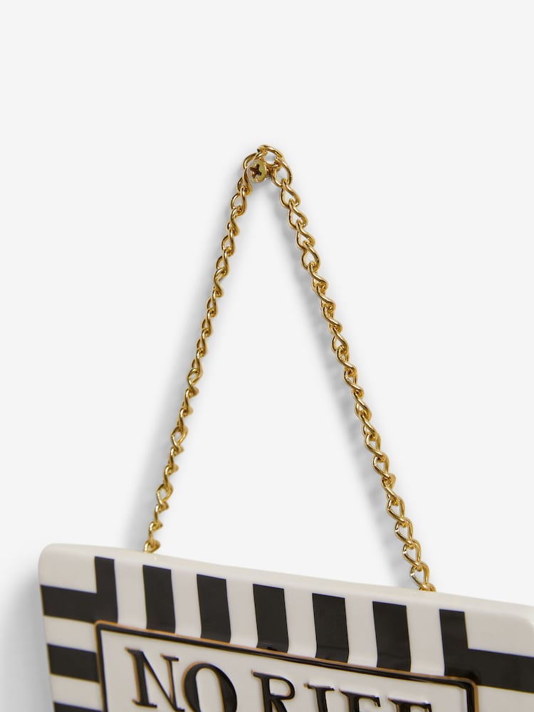 Monochrome No Riff Raff Wall Hanging Sign - Image 4 of 4