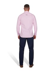 Raging Bull Pink Classic Long Sleeve Stripe 100% Cotton Shirt - Image 2 of 8