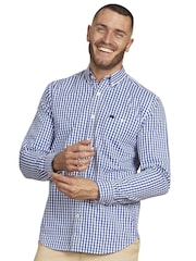 Raging Bull Classic 100% Cotton Long Sleeve Gingham Shirt - Image 1 of 7