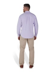 Raging Bull Purple Classic Long Sleeve 100% Cotton Oxford Shirt - Image 2 of 8