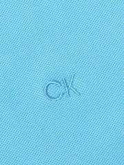 Calvin Klein Golf Blue Sleeve Less Performance Cotton Pique Polo - Image 7 of 7