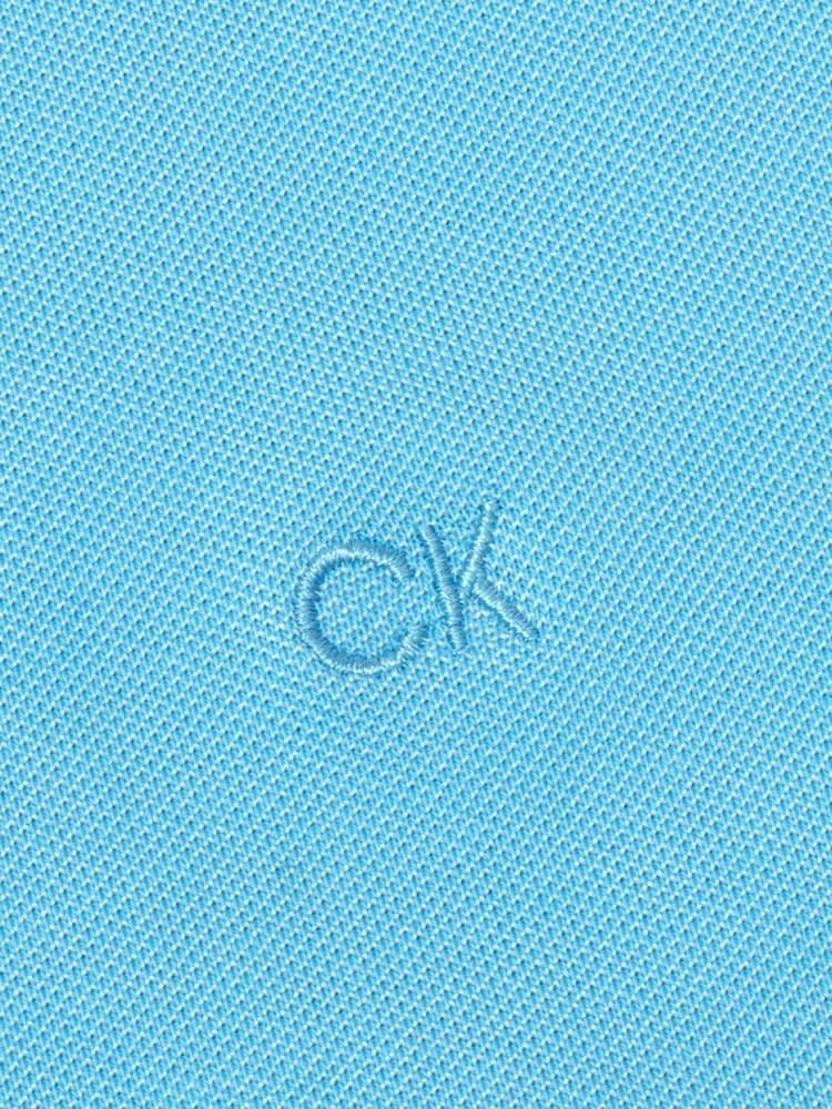 Calvin Klein Golf Blue Sleeve Less Performance Cotton Pique Polo - Image 7 of 7