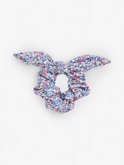 JoJo Maman Bébé Summer Ditsy 3-Pack Hair Scrunchies - Image 2 of 4