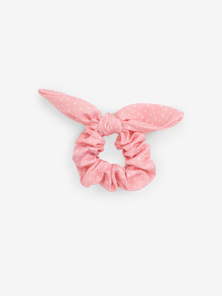 JoJo Maman Bébé Summer Ditsy 3-Pack Hair Scrunchies - Image 4 of 4