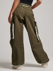 Superdry Green Baggy Parachute Trousers - Image 5 of 10