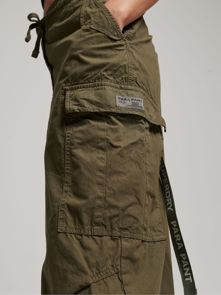 Superdry Green Baggy Parachute Trousers - Image 6 of 10