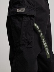 Superdry Black Baggy Parachute Trousers - Image 10 of 10