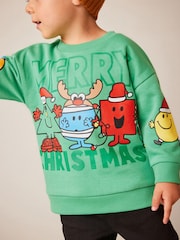 Green Christmas Mr. Men Sweatshirt (3mths-8yrs) - Image 1 of 7