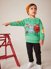 Green Christmas Mr. Men Sweatshirt (3mths-8yrs) - Image 2 of 7