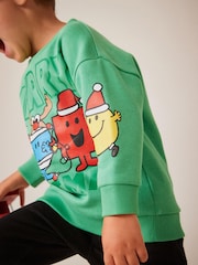 Green Christmas Mr. Men Sweatshirt (3mths-8yrs) - Image 4 of 7