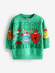 Green Christmas Mr. Men Sweatshirt (3mths-8yrs) - Image 5 of 7