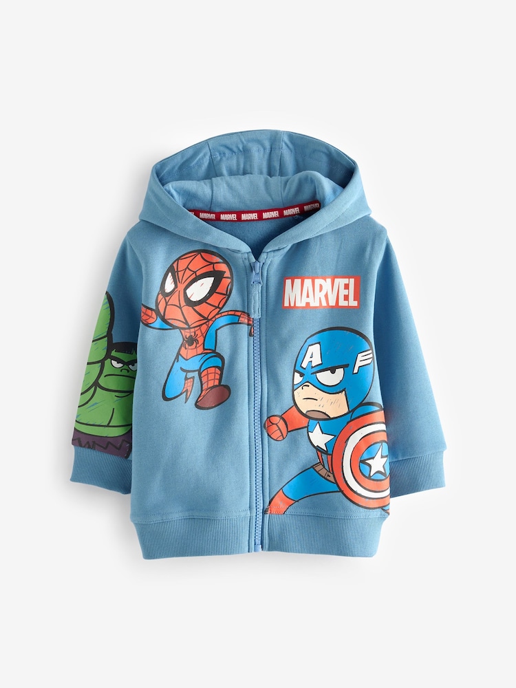 أزرق - هودي Marvel بسحاب كامل (3 شهور - 8 سنوات) - صورة 1 من 3